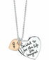Unwritten "She" Graffiti Heart Pendant Necklace in Two Tone Sterling Silver, 18”